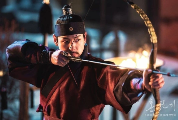 Кадр из дорамы Алые небеса