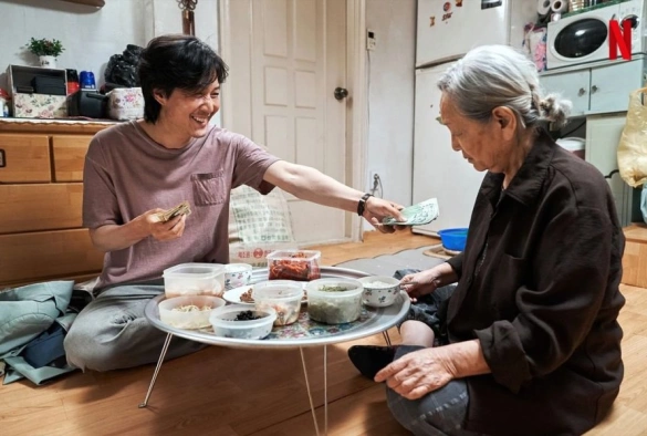 Кадр из дорамы Игра в кальмара 1 сезон