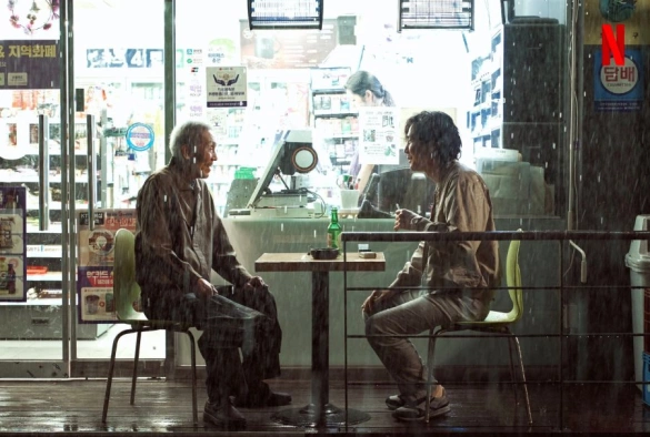 Кадр из дорамы Игра в кальмара 1 сезон