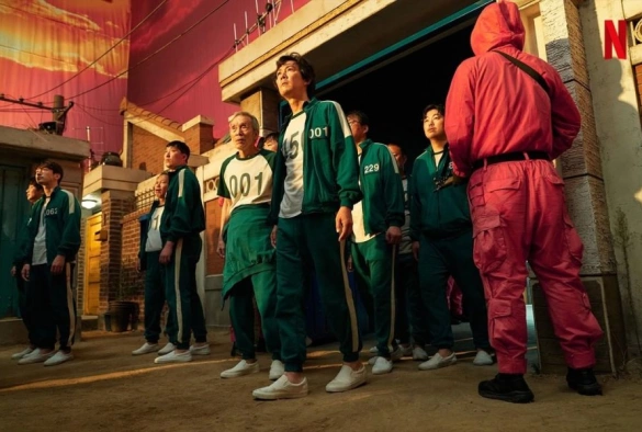 Кадр из дорамы Игра в кальмара 1 сезон