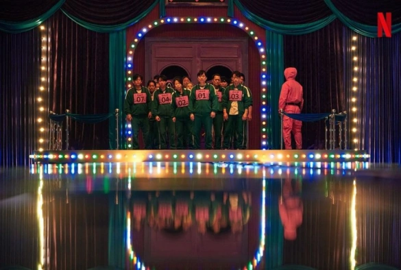 Кадр из дорамы Игра в кальмара 1 сезон