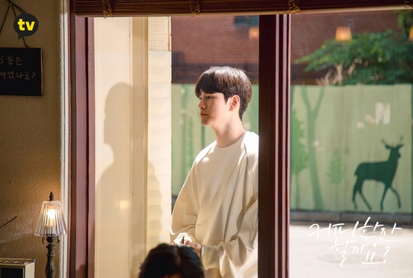 Кадр из дорамы Как насчёт чашечки кофе?